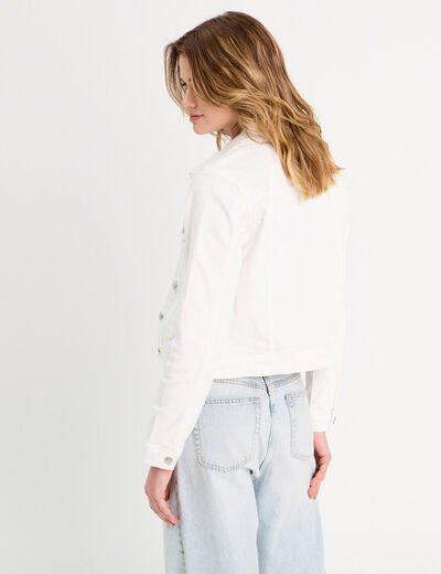 Veste en jean ecru femme