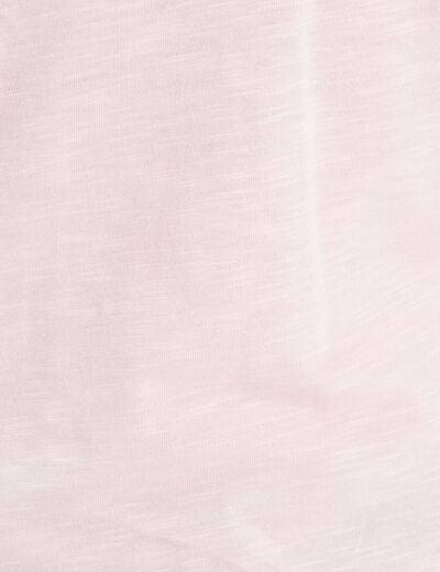 T-shirt manches courtes rose femme