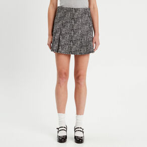 Jupe-short droite noir femme