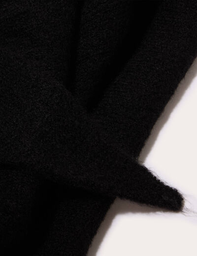 Foulard fluide noir femme