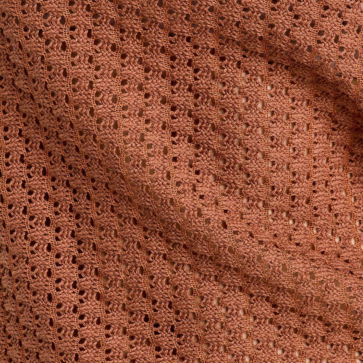 Débardeur effet crochet marron femme