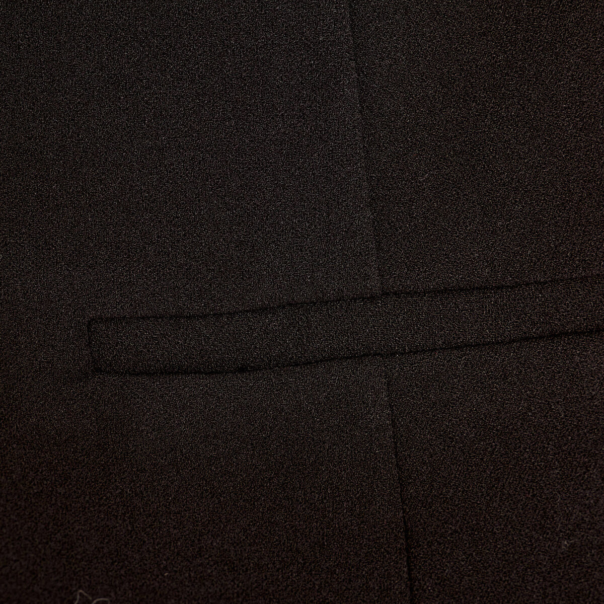Robe trapèze zippée noir femme