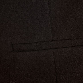 Robe trapèze zippée noir femme