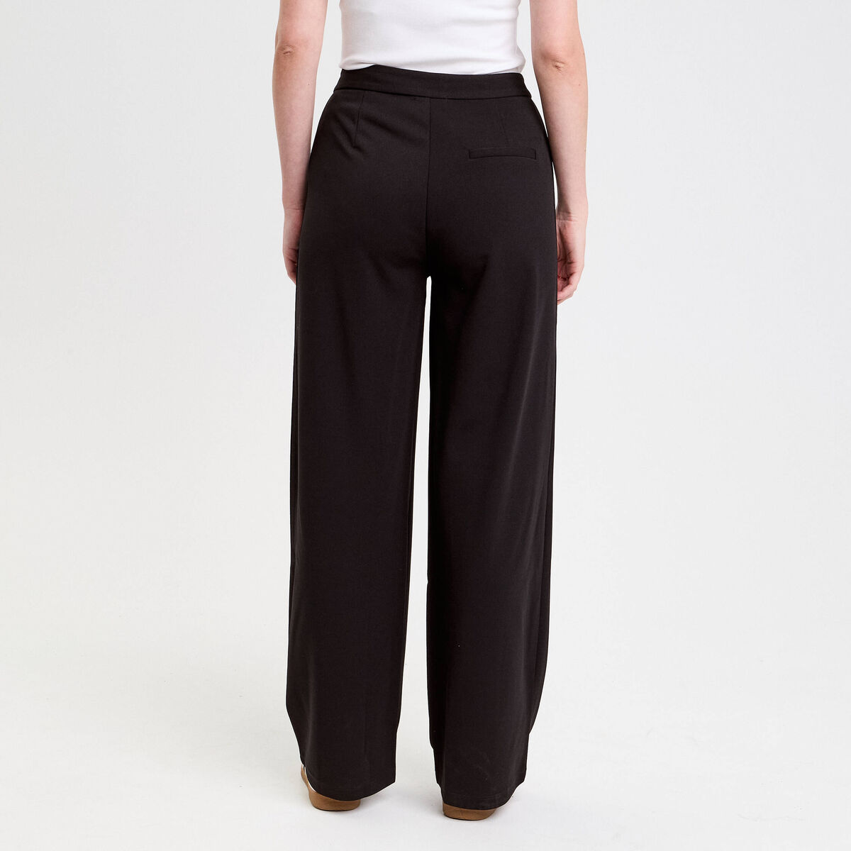 Pantalon large noir femme