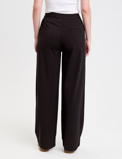 Pantalon large noir femme