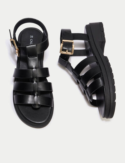 Sandales noir femme
