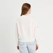 Pull avec détails bijoux ecru femme