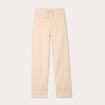 Pantalon large élastiqué ecru femme