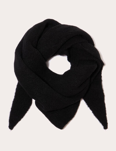 Foulard fluide noir femme