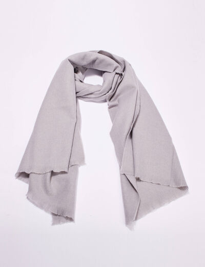 Foulard gris clair femme