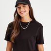 T-shirt manches courtes noir femme