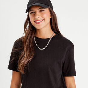 t shirt manches courtes noir femme T-shirt manches courtes noir femme