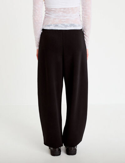 Jogging coupe jegging taille standard noir femme