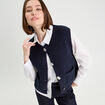 Gilet sans manches bleu marine femme