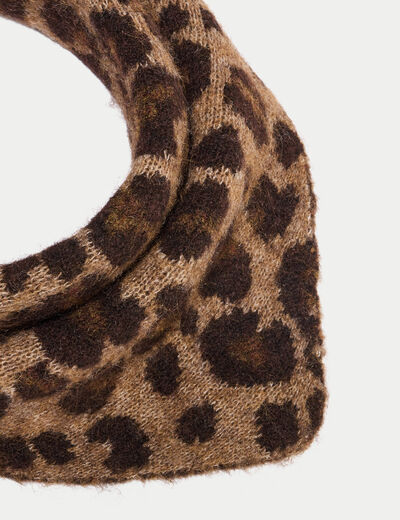 Foulard marron fonc&eacute; femme