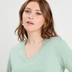 T-shirt manches courtes vert clair femme