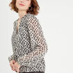Blouse manches longues blanc femme