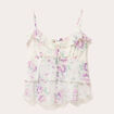 Caraco bretelles fines blanc femme