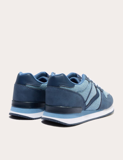Sneakers plates denim stone femme