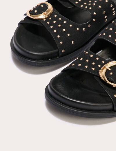 Sandales à sangle noir femme