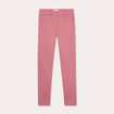 Jeans slim 5 poches vieux rose femme