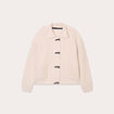 Gilet boutons brandebourg ivoire femme