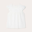 Blouse sans manches blanc femme