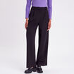 Pantalon city droit pinces noir femme