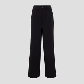 pantalon droit large noir femme Pantalon droit large noir femme