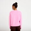 Pull col rond rose femme