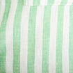 Chemise lin col V manches longues vert femme