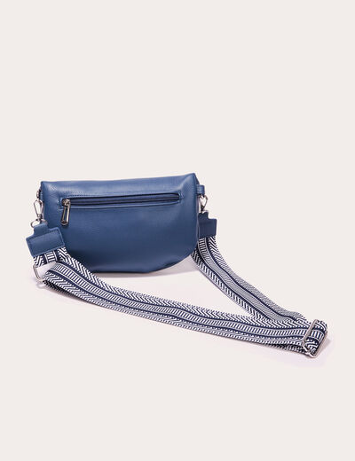 Sac banane en bandoulière bleu marine femme