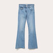 Jean flare taille basse denim double stone femme