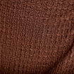 Jupe-short courte &eacute;vas&eacute;e en maille marron femme