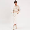 Jupe crayon taille standard ecru femme