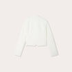Veste col mao ecru femme