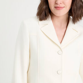 Veste esprit blazer ecru femme