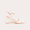 Sandales à talons blanc femme