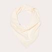 Foulard triangle ecru femme