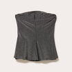 Bustier sans manches couleur argent femme