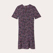 Robe ajust&eacute;e d&eacute;tail col noir femme