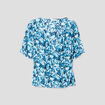 Blouse col cache-coeur blanc femme