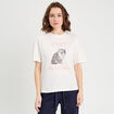 T-shirt manches courtes blanc femme