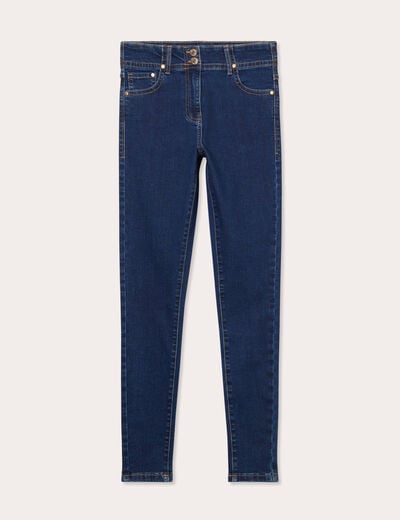 Jeans skinny 5 poches denim brut femme