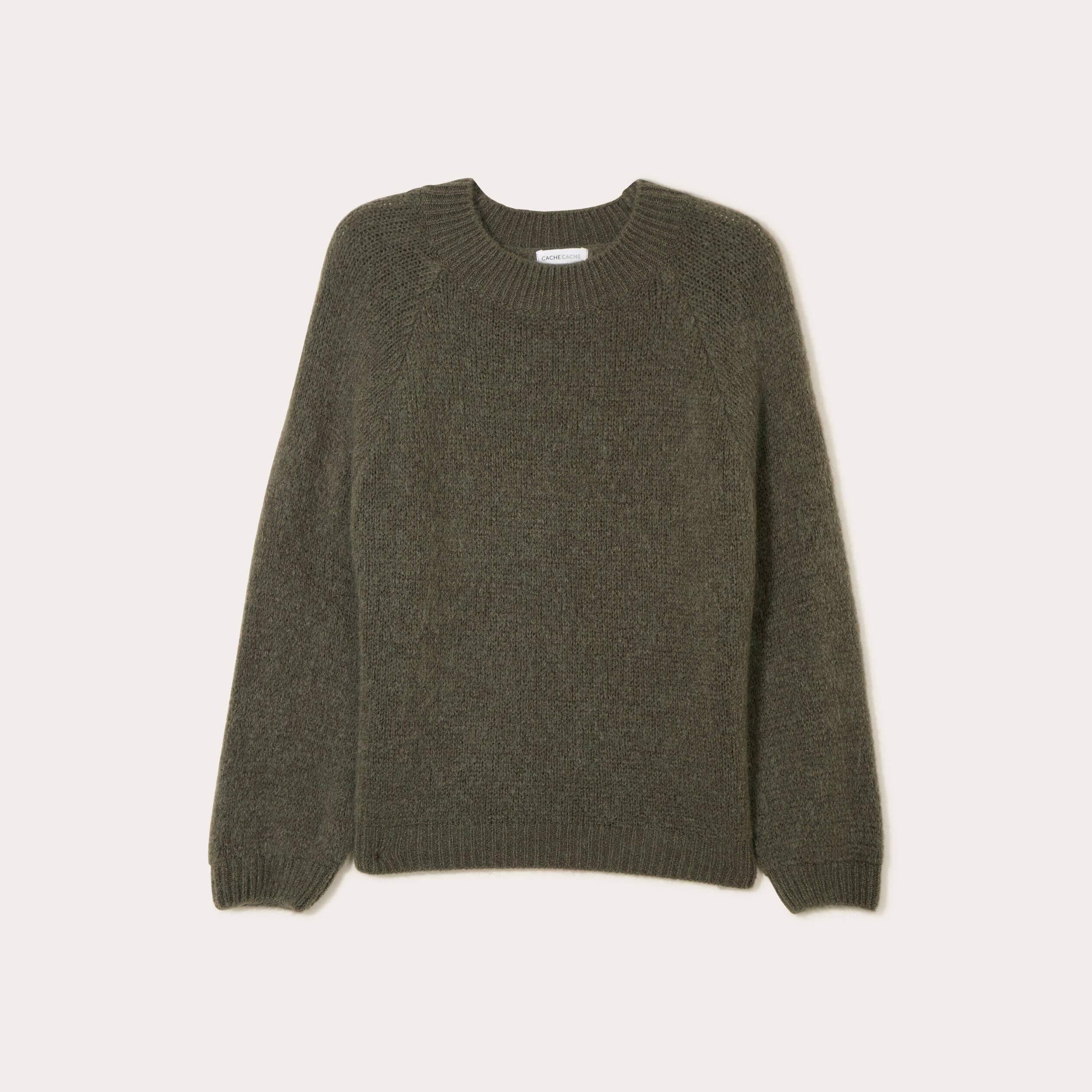 Blouse manches longues vert kaki femme | Bréal