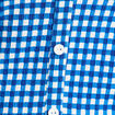 Blouse cropped bleu electrique femme