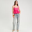 Blouse bretelles fines rose vif femme