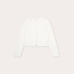 Veste courte cintr&eacute;e ecru femme