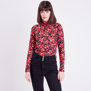 T-shirt à manches longues noir femme