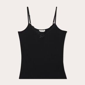 debardeur details dentelle noir femme Débardeur détails dentelle noir femme